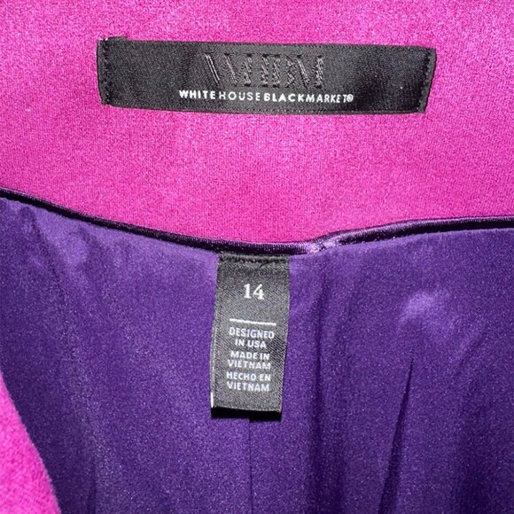 Never Worn White House Black Market Purple Studio Blazer - Picture 5 of 6